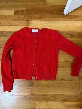 Old Navy Women's Bright Red Button-Up Cardigan